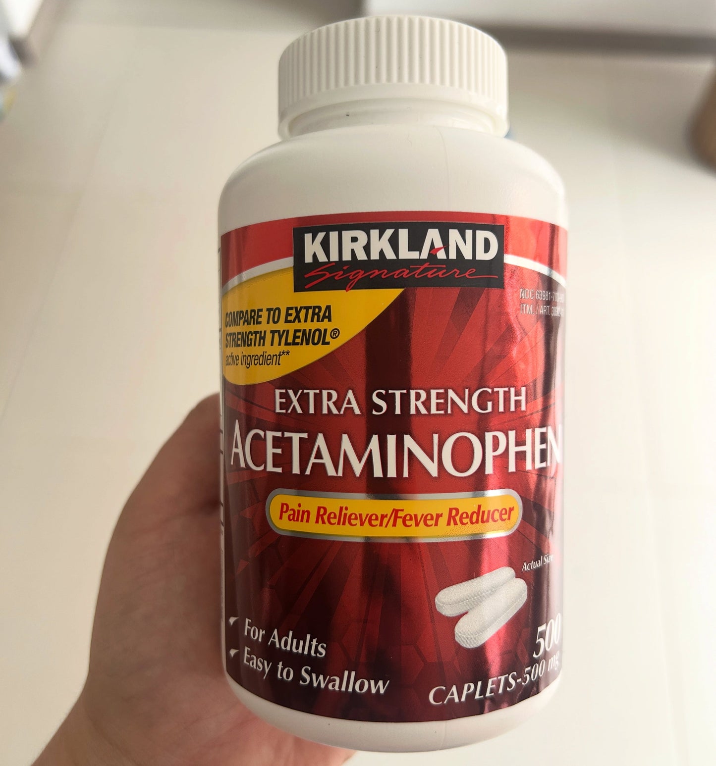 Tabletas Acetaminofem - Kirkland Signature