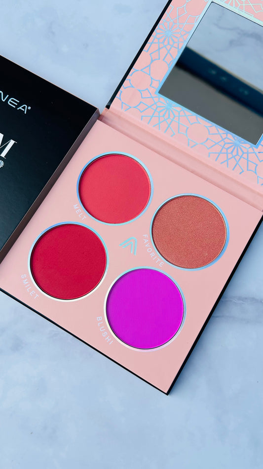 Rubores en sombras x4 Glam Black - Atenea