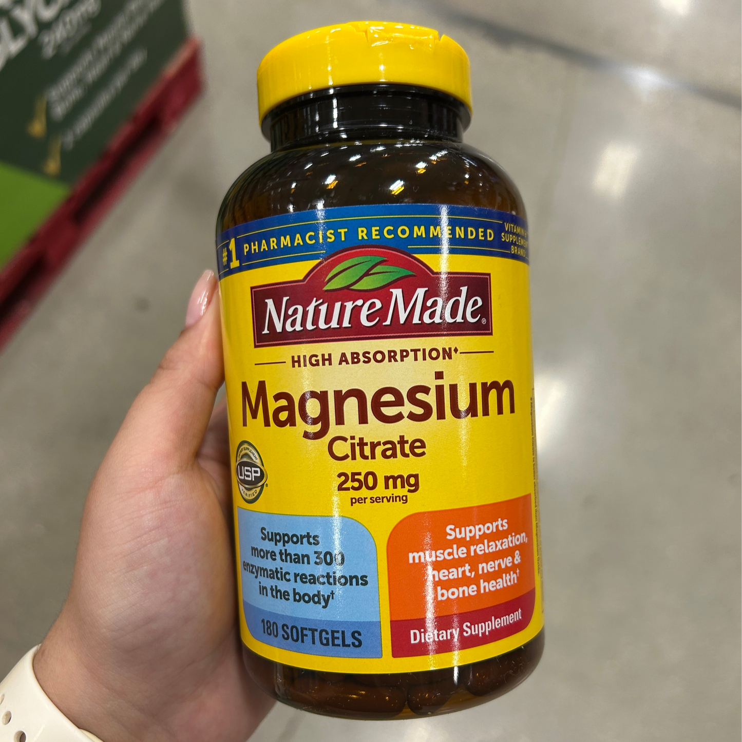 Cápsulas Citrato de Magnesio - Nature Made