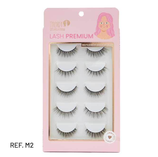 Pestañas Set x5 Lash Premium M2 - Trendy